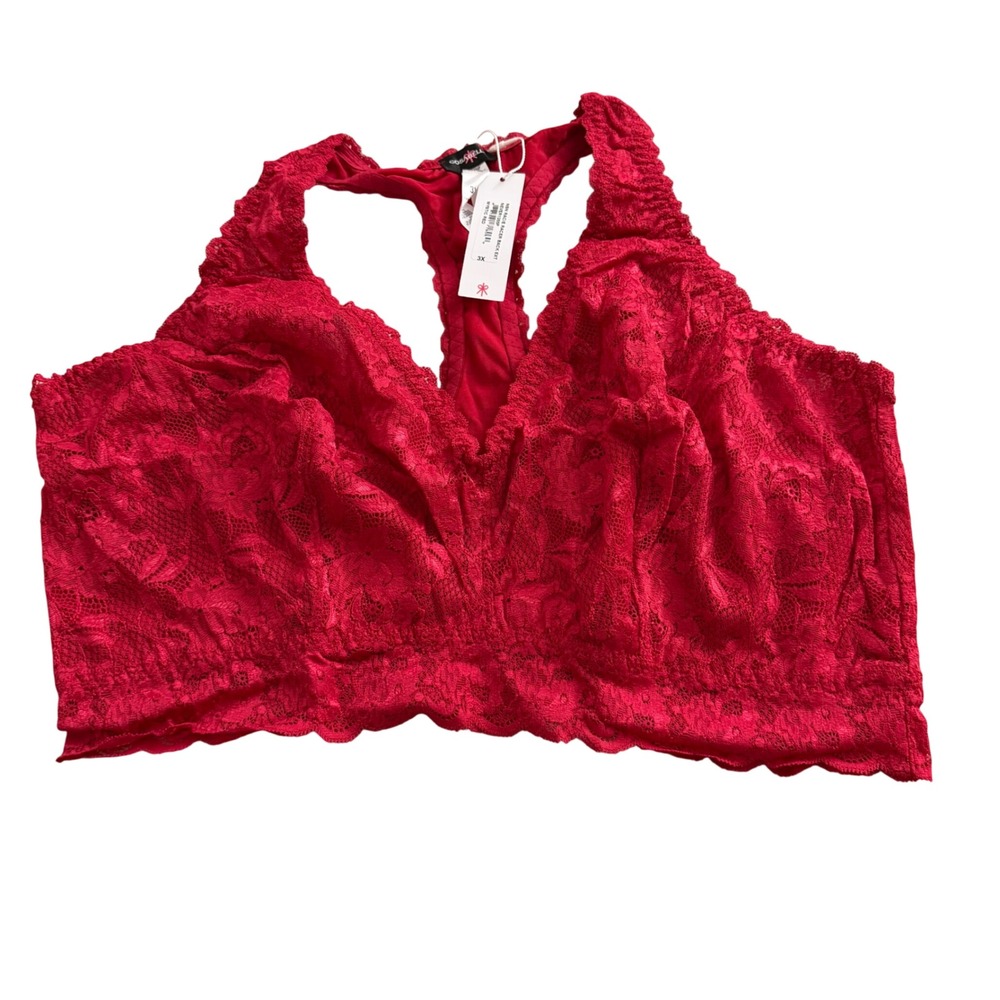 NEW COSABELLA never say never extended racie racerback bralette mystic red 3X - Picture 5 of 14